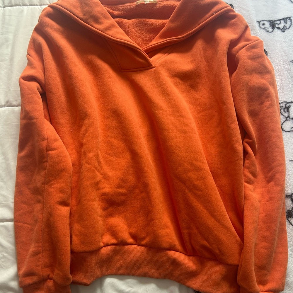 Easel Orange Crewneck